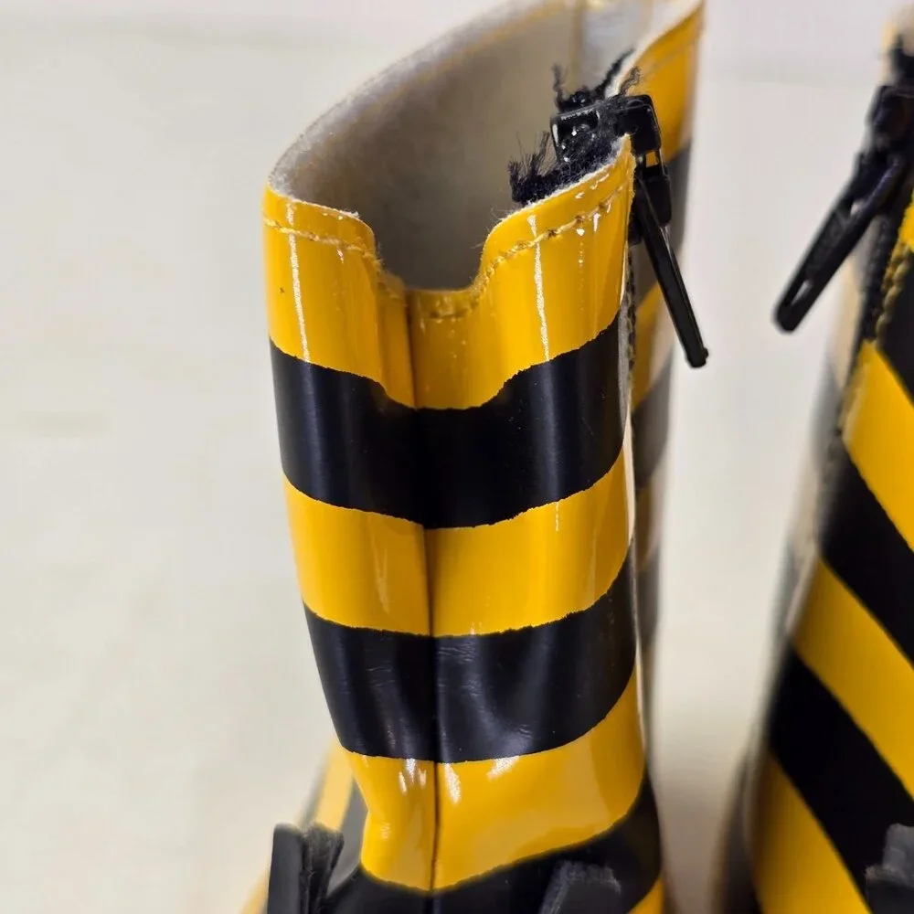 Baby Doll Shoes Boots Bumble Bee Black Yellow Stripes Fits 18